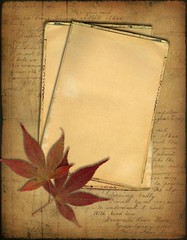 Grunge papers design in scrapbooking style