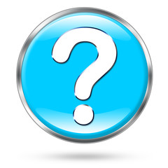 Help icon button with clipping path for easy extraction