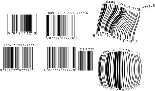 set of barcodes