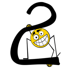 happy alphabet number - 2 two