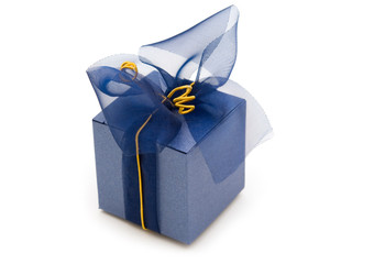 one  fancy gift box on white background
