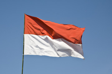 Naklejka na ściany i meble Indonezyjski flag