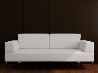 White sofa in a drawing room