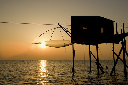 pecherie au coucher du soleil 2
