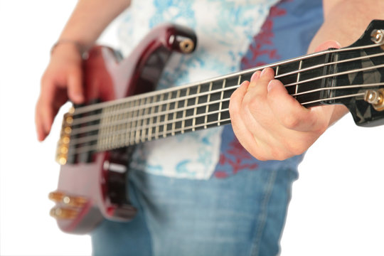 Hands with guitar