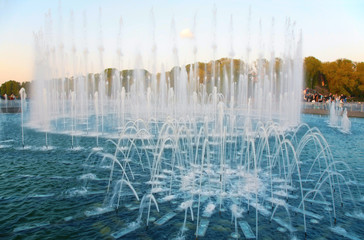 fountain in park. Moscow. Tsaritsino.