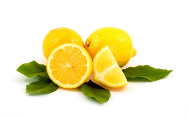 lemon fruit studio isolated