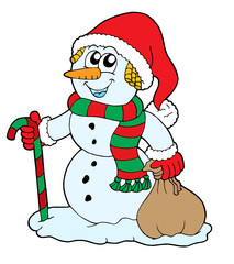 Santa snowman