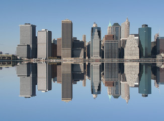 Manhattan skyline on a Clear Blue day, NYC - 9394082