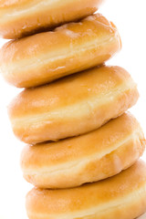 a sweet donut with white background