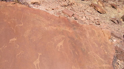 Roche rupestre, Namibie
