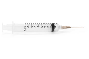 Syringe close up shot for background