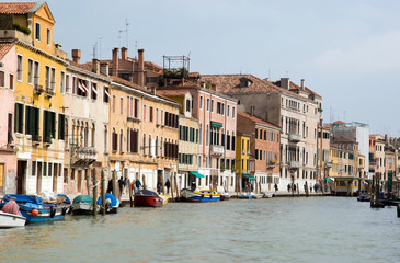 Fototapeta na wymiar Buildings along the Grand Canal, Venice, Italy