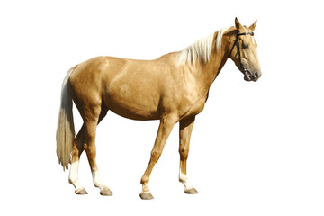 palomino horse isolated