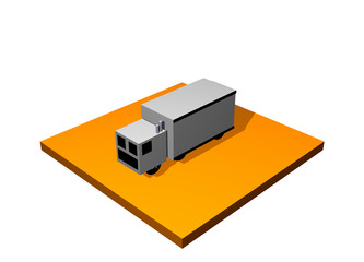 Land Transport 3d Collection Series in Orange