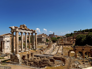 rom, die ewige stadt, forum romanum, via sacra - obrazy, fototapety, plakaty