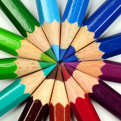 Naklejka premium Colored pencils