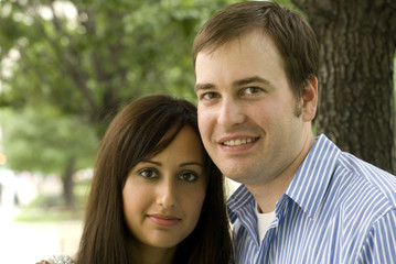 Fototapeta premium Close-up of cute couple
