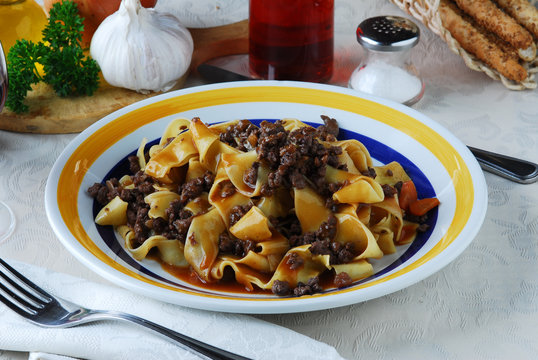Pappardelle sul cinghiale - Primi