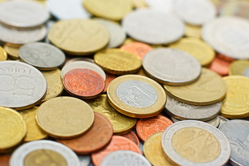 Collection of various coins [shallow dof]