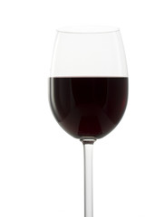 a glass of red wine