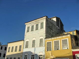 Immeubles colorés du Pelourinho; Bahia, Brésil.