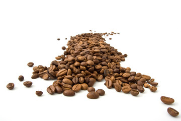 Obraz premium road from coffee beans