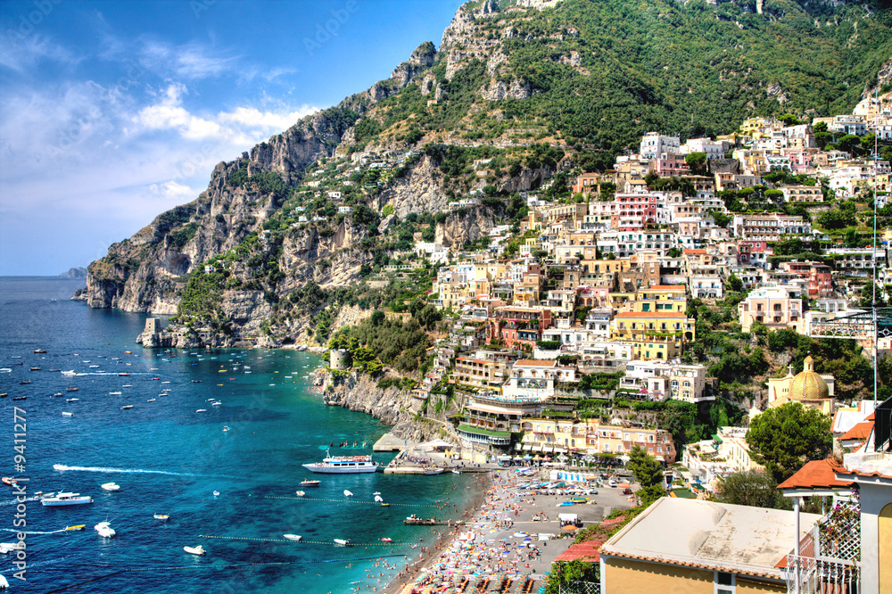 Wall mural Positano, Amalfi Coast, Italy