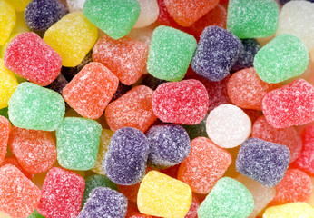 A pile of inviting spice drop candies, ready to eat.