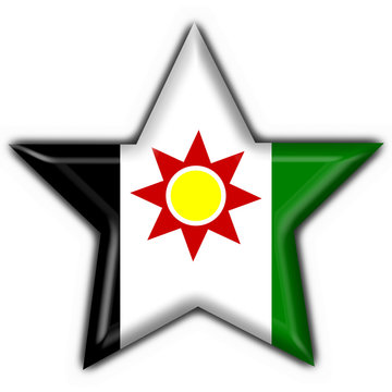 iraq button flag star shape