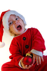 bébé de noël heureux