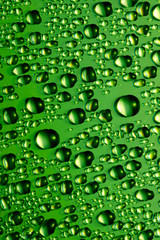 Close-up of water-drops on glass background