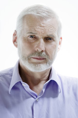 handsome expressive senior