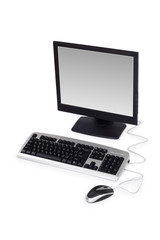 Personal computer isolated on the white background