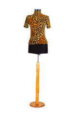 Woman shirt isolated on the white background