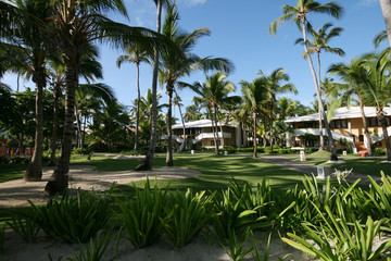 View on the caribbean hotel