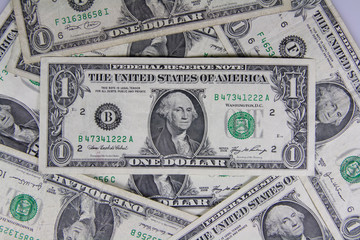 1 Dollar banknotes Background