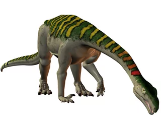 Badezimmer Foto Rückwand Plateosaurus-3D Dinosaurier © Andreas Meyer