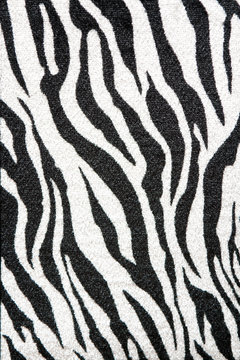 Black-and-white zebra textile texture