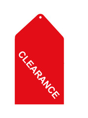 Red Clearance Tag