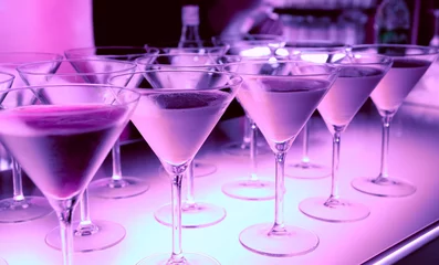 Printed kitchen splashbacks Buffet, Bar Welcome drink in a night club