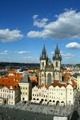 Fototapeta premium Vue aérienne de Prague