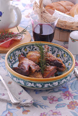 Faraona arrosto - Secondi di carne