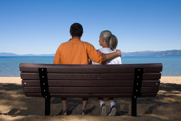 couple on bench