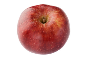 Red delicious apple view from above isolated - Shallow DOF-