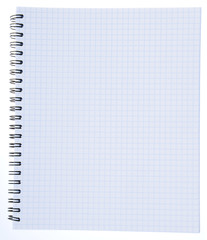 page of a blank striped note book
