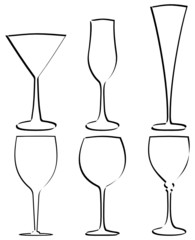 stem glass vector