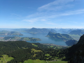 Fräkmüntegg over lake lucern