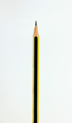 A yellow and black pencil