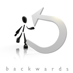 go backwards